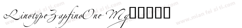 LinotypeZapfinoOne M字体转换